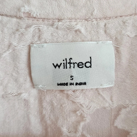 Aritzia Wilfred Atticus button-up shirt soft blush pink small - Picture 10 of 15
